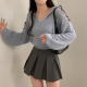 春季預訂｜扭紋CROP長袖針織HOODIE