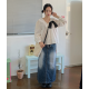 春季預訂｜復古水洗後開叉牛仔長裙