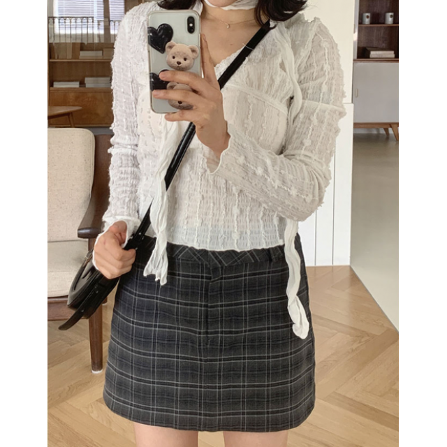 春季預訂｜復古格紋迷你短裙
