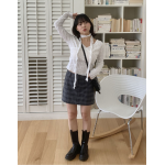春季預訂｜復古格紋迷你短裙