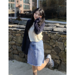 春季預訂｜Twist寬鬆拼色春夏針織上衣