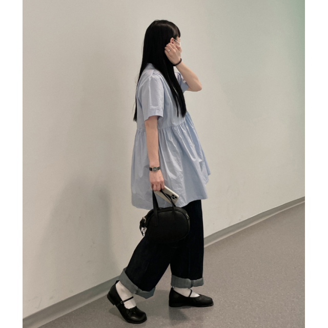 春季預訂｜襯衫短袖迷你連身裙