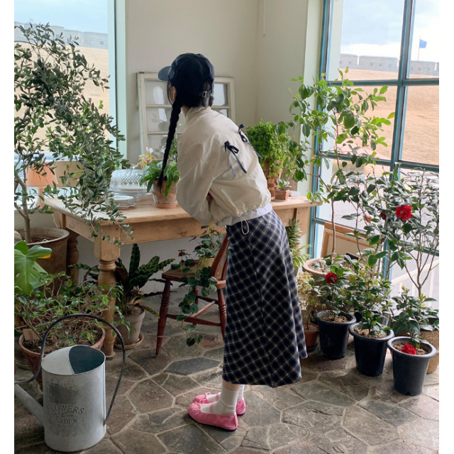 春季預訂｜格紋半身長裙