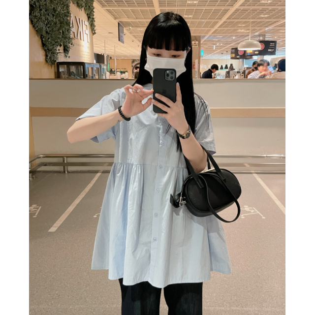 春季預訂｜襯衫短袖迷你連身裙