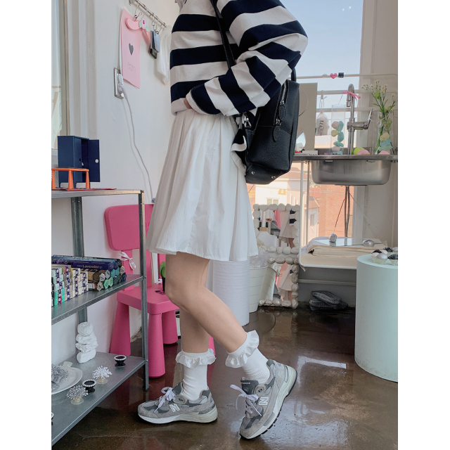 春季預訂｜側拉鍊百褶半身裙