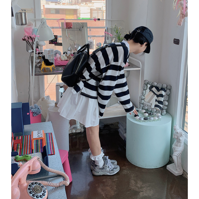 春季預訂｜側拉鍊百褶半身裙