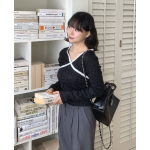春季預訂｜皺皺花花LACE邊長袖上衣