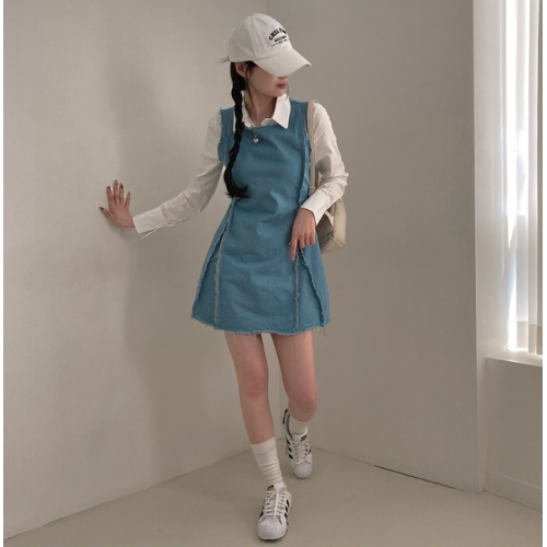 春季預訂｜復古牛仔背心連身裙