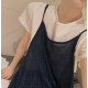 春季預訂｜側邊絲帶分層背心連身裙