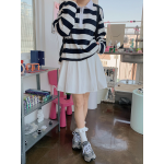 春季預訂｜側拉鍊百褶半身裙