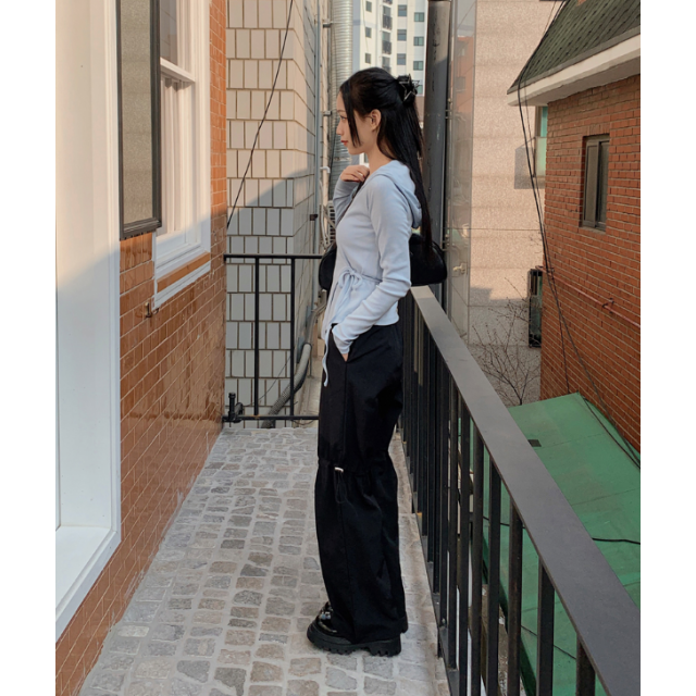 春季預訂|沙沙尼龍索繩長褲 春季預訂|沙沙尼龍索繩長褲