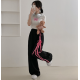 春季預訂｜雙絲帶彩線寬褲