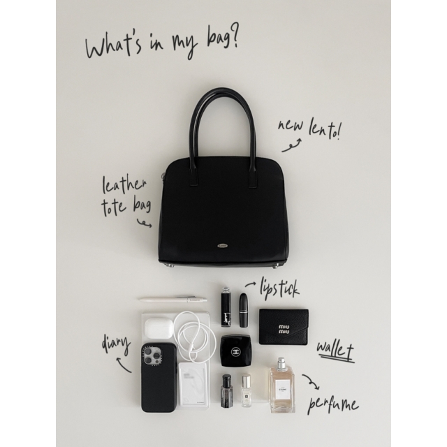 預訂｜SLOWAND 自家製 #LENTO. Classic Leather Tote Bag (2 COLOR)