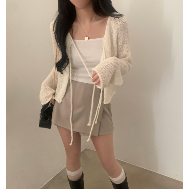 春季預訂｜裹身緞帶裙短褲