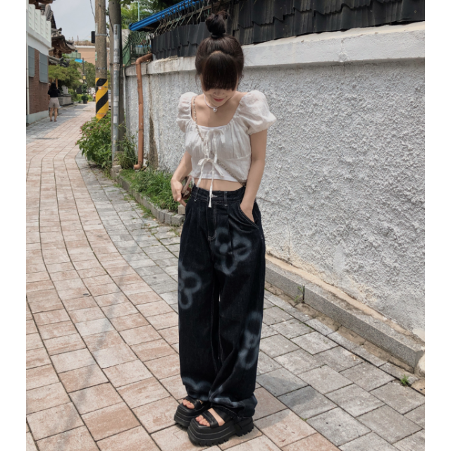 春季預訂|STITCH緞帶泡泡短上衣 春季預訂|STITCH緞帶泡泡短上衣