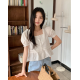 春季預訂|方領泡泡褶皺荷葉邊短袖襯衫 春季預訂|方領泡泡褶皺荷葉邊短袖襯衫