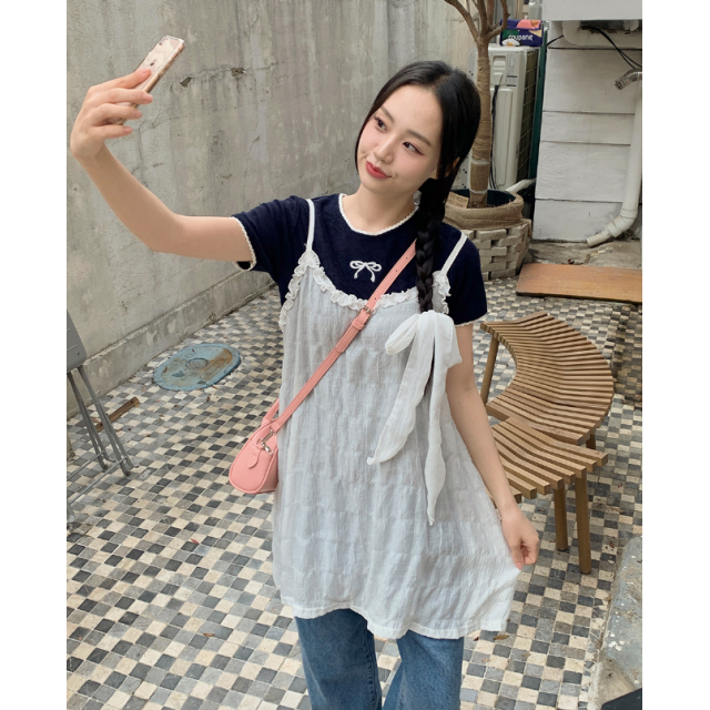 春季預訂｜荷葉邊背心吊帶連身裙